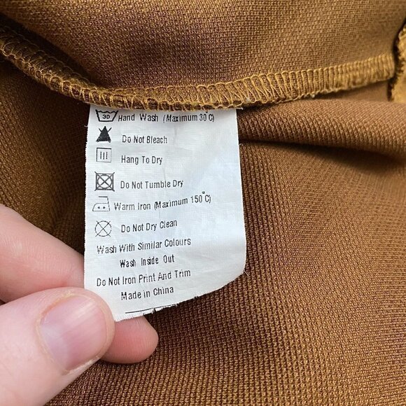 Maple & Cliff Cutout Sweater Brown Fall Autumn XL - Picture 8 of 8